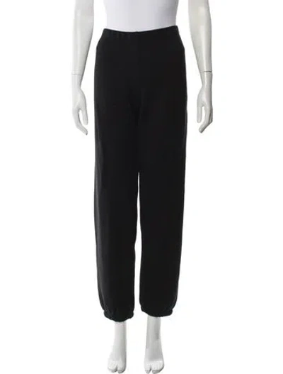 Pre-owned Éterne Embroidered Accent Sweatpants W/ Tags In Black