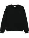 Éterne Embroidered Cotton And Modal-blend Jersey Sweatshirt In Black
