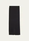 Éterne Emma Cashmere Maxi Knit Skirt In Black