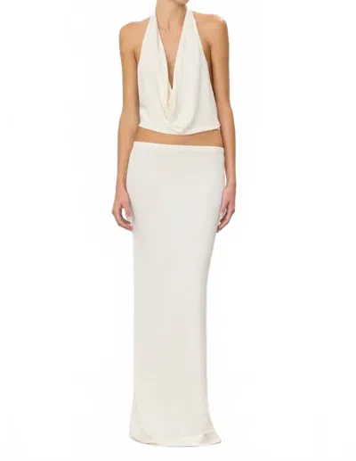 Éterne Emma Maxi Skirt In Ivory In White