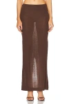Éterne Brown Emma Maxi Skirt In Chocolate