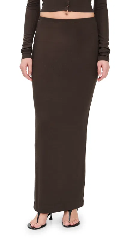 Éterne Emma Skirt Espresso In Brown
