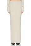 Éterne Emma Skirt In Oatmeal In Heather Oatmeal
