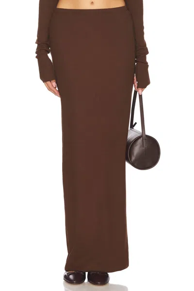 ÉTERNE EMMA SKIRT IN CHOCOLATE