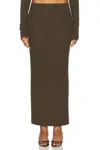Éterne Emma Skirt In Moss In Brown