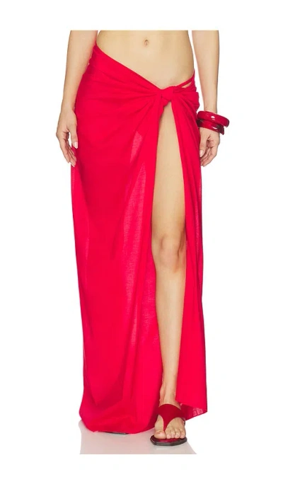 Éterne Esme Maxi Sarong In Red