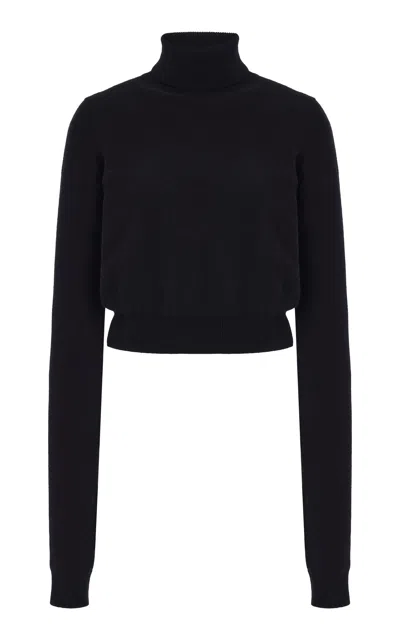 Éterne Etienne Cashmere Knit Turtleneck Sweater In Black