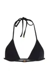 Éterne Exclusive Thea Triangle String Bikini Top In Black