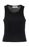 ÉTERNE FITTED COTTON-BLEND JERSEY TANK TOP