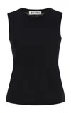 Eterne Fitted Muscle Tank In Black
