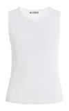 Éterne Fitted Cotton-modal Muscle Tank Top In Animal Print