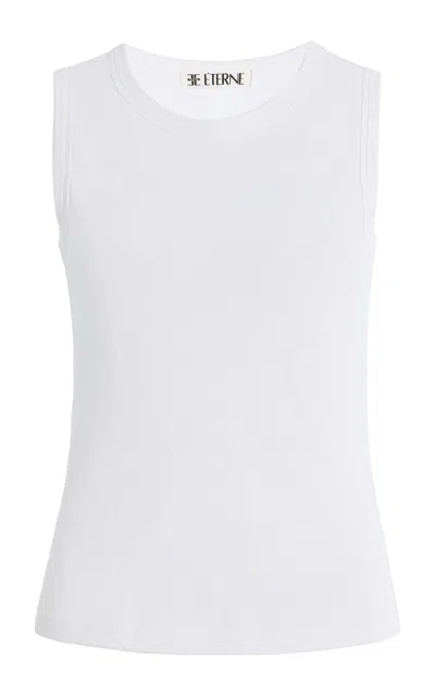 Éterne Fitted Cotton-modal Muscle Tank Top In Animal Print