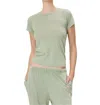 Éterne Fitted Crewneck Short Sleeve T-shirt In Sage In Green