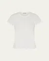 Éterne Fitted Crewneck Short-sleeve T-shirt In Black