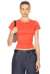 Éterne Fitted Short Sleeve T-shirt In Poppy