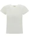 Éterne Short Sleeve Stretch Cotton T-shirt In White