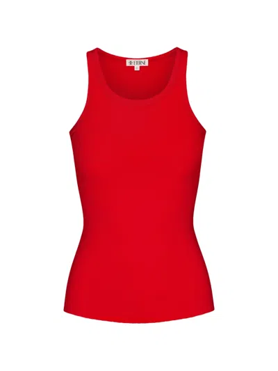 Éterne Fitted Tank In Red