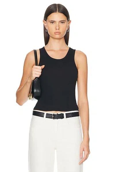 Éterne Fitted Tank Top In Black