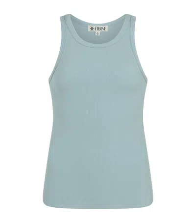 Éterne Fitted Tank Top In Blue