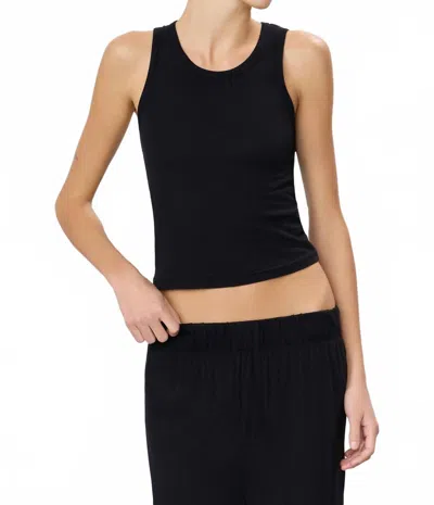 Éterne Fitted Tank Top In Black