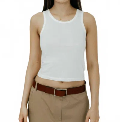 Éterne Fitted Tank Top In White