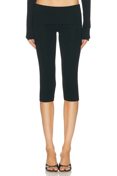 Éterne Foldover Capri Legging In Multi