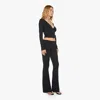 Éterne Foldover Flare Pants In Black