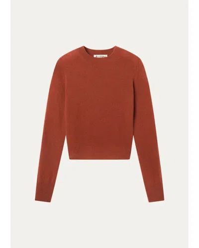 Éterne Francis Cashmere Slim Pullover Sweater In Brown