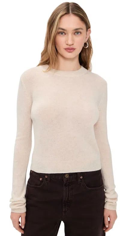 Éterne Francis Cashmere Sweater Oatmeal In White