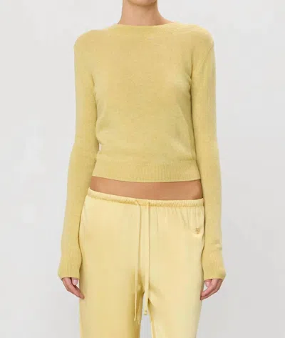 Éterne Francis Cropped Sweater In Butter In Multi