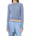 Éterne Francis Cropped Sweater In Slate In Black