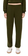 Éterne French Terry Classic Sweatpants Moss In Green