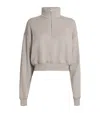 Éterne French Terry Cropped Sweatshirt In Beige