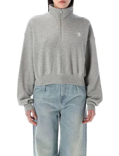 Éterne Eterne Half-zip Cropped Sweatshirt