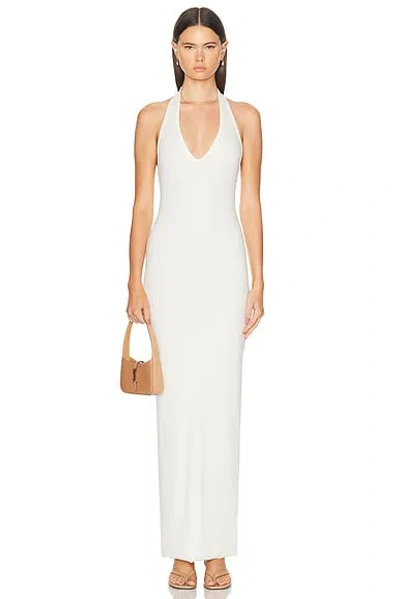 Éterne Halter Maxi Dress In Cream