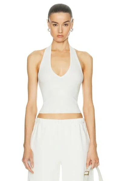 Éterne Halter Top In Cream