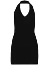 Éterne Halterneck Open-back Minidress In Black