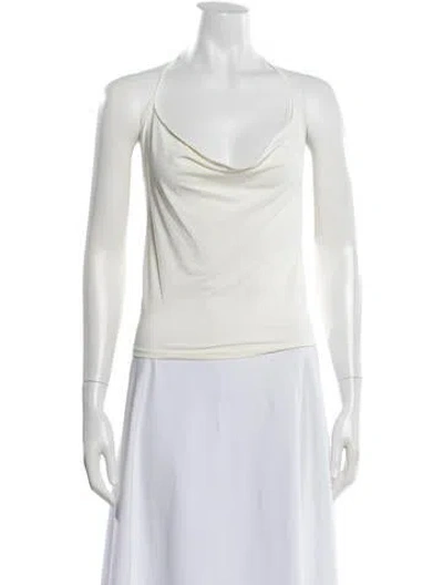 Pre-owned Éterne Halterneck Sleeveless Top W/ Tags In Neutrals