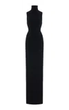 Éterne Harlow Modal Turtleneck Maxi Dress In Black