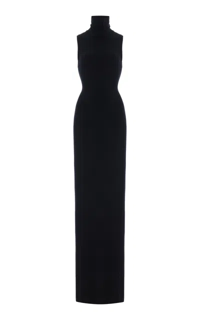 Éterne Harlow Modal Turtleneck Maxi Dress In Black
