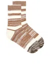 Éterne Heather Stripe Sock In White