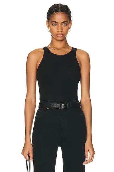 Éterne Ribbed Cotton Tank Top In Black