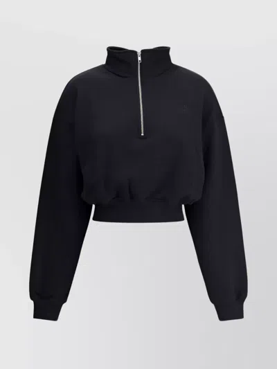 ÉTERNE HIGH NECK SHORT SWEATSHIRT