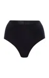 Éterne High-waisted Modal-lycra Brief In Black