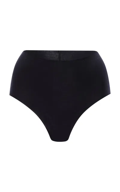 Éterne High-waisted Modal-lycra Brief In Black