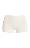Éterne High-waisted Jersey Boy Shorts In White