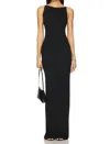Éterne Iris Ribbed Stretch-cotton And Modal-blend Jersey Maxi Dress
