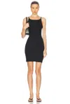 Éterne Iris Mini Dress In Black
