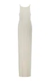 Éterne Iris Stretch Cotton-modal Maxi Dress In Ivory