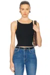 Éterne Iris Tank Top In Black
